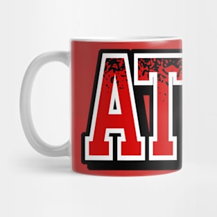 Atlanta Football Retro Sports Letters Mug